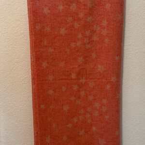 Orange Patterned Scarf